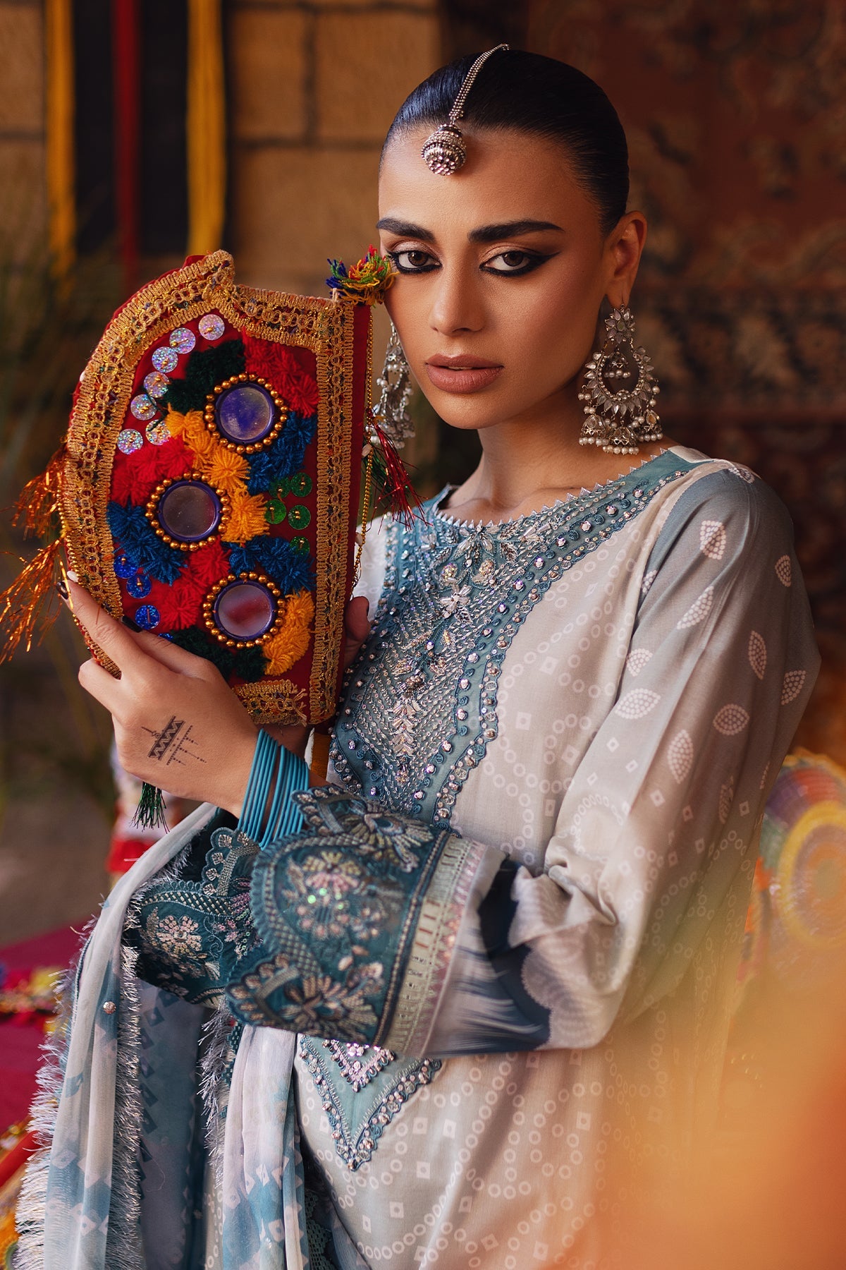 Nureh | Bazaar Lawn | NS-130 - Ladies Clothes - Maria Faisal