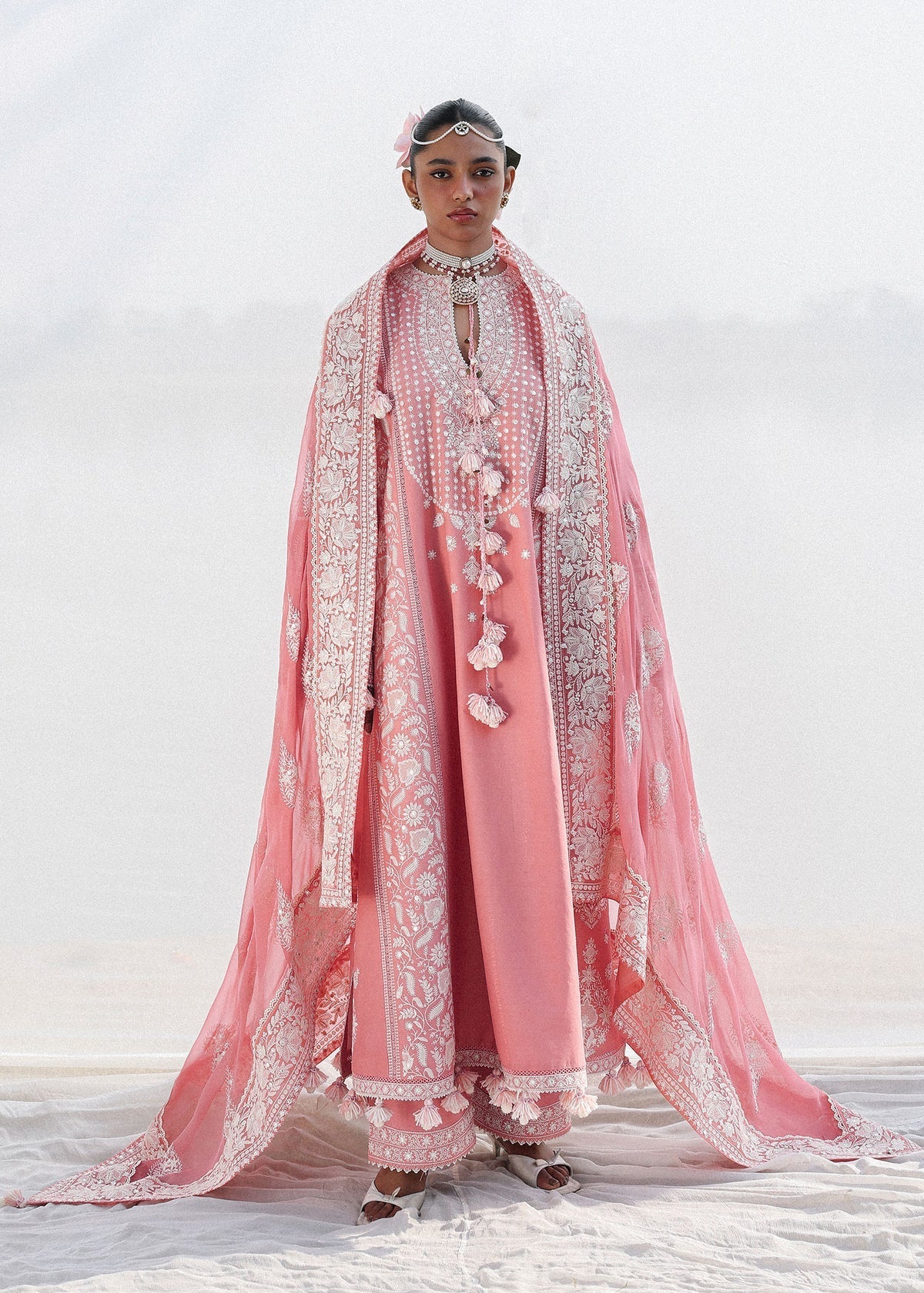 Hussain Rehar | Kalabagh Luxury Lawn 26 | Sorti - Luxury Dress - available at Maria Faisal in UK and USA.