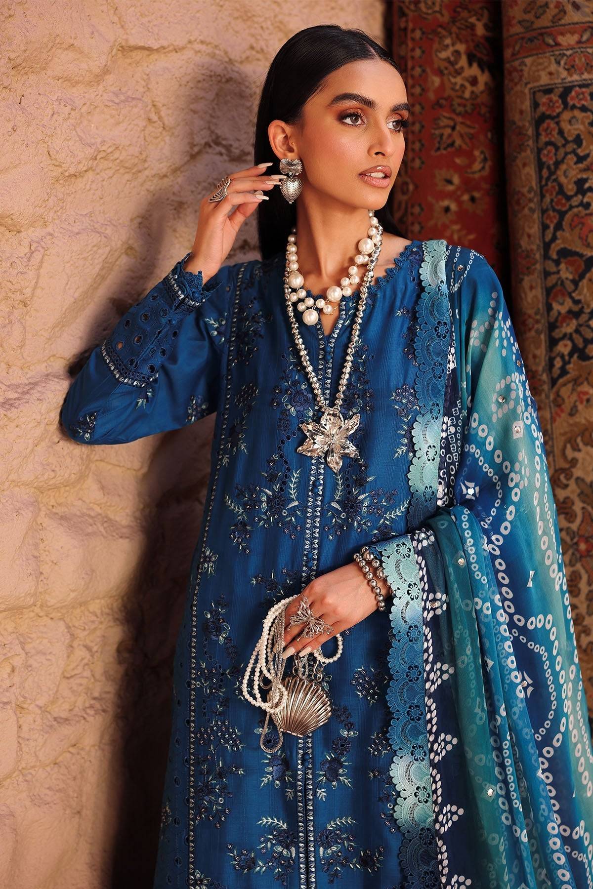 Nureh | Bazaar Lawn | NE-160 by Maria Faisal - Registered Vendor of : Nureh - type : Ladies Clothes - 100% original wedding dresses