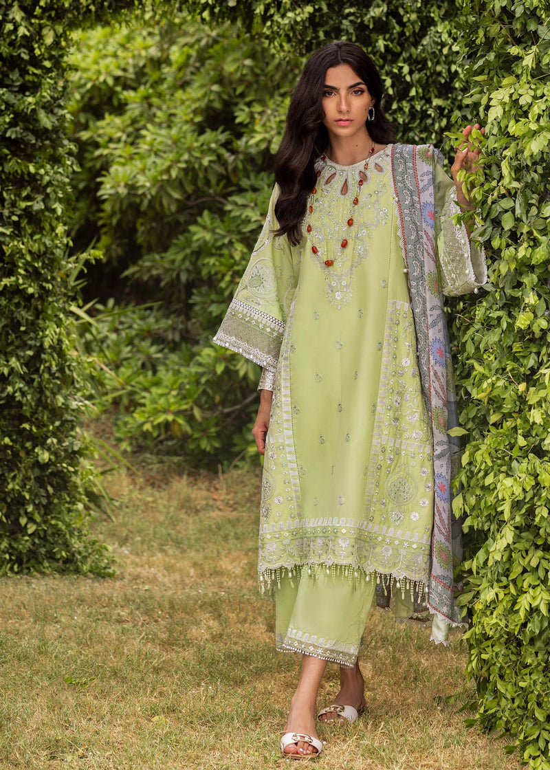 Sadaf Fawad Khan | Lawn 24 | Gina (B) - Designer Dress with Intricate embroidery and embellishments. Shop elegent wedding dress at Maria Faisal.