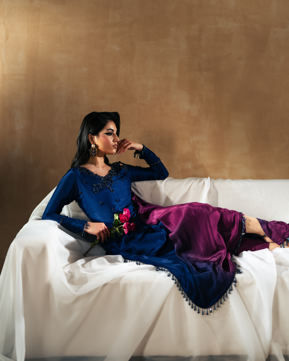 Vasal | Zyra Luxe Pret 26 | Sapphire drift - Ladies Clothes - Maria Faisal