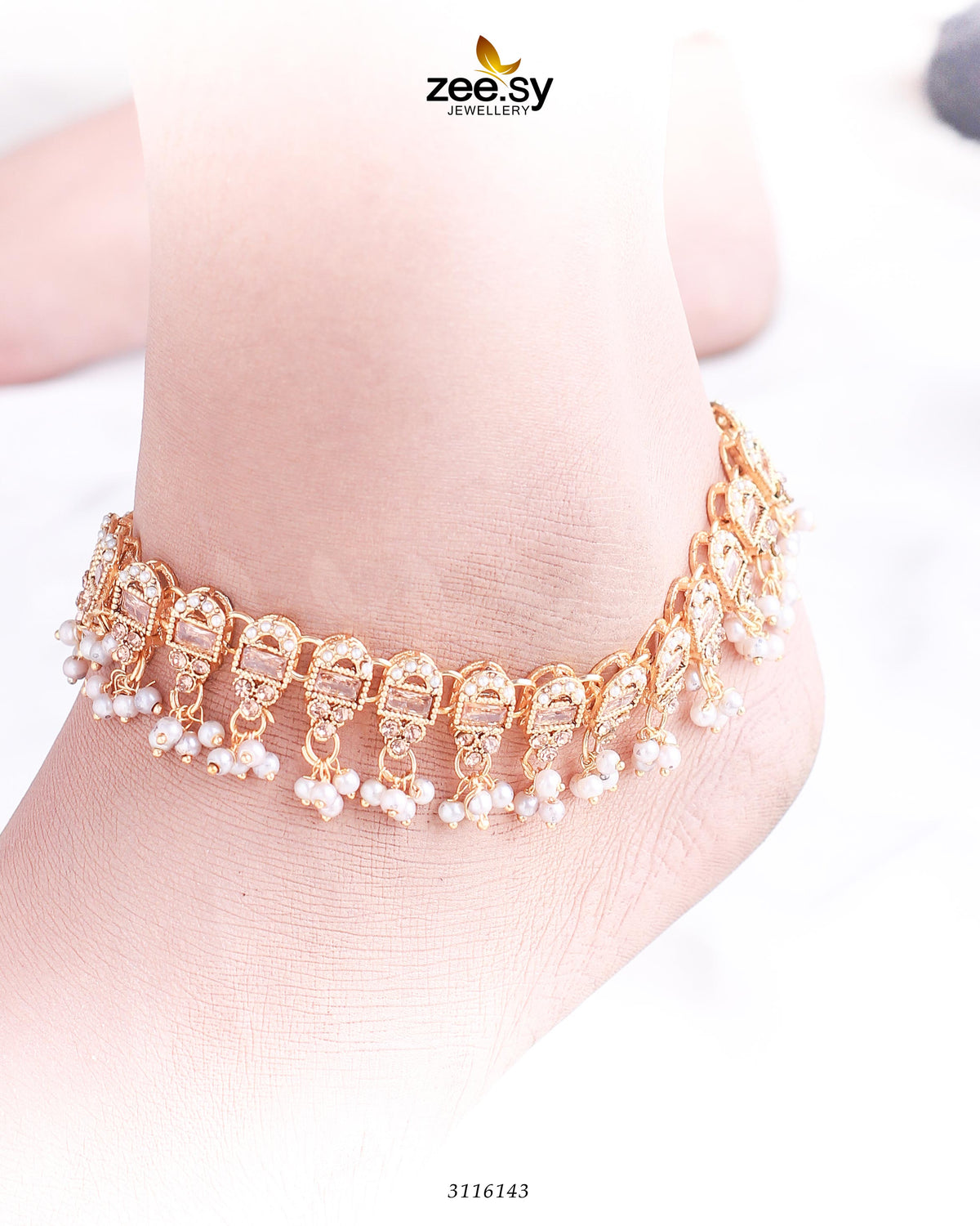 Rutilated Anklet - Anklets 