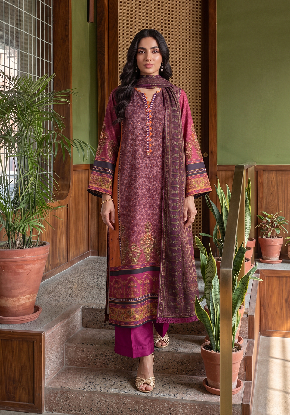 Zarqash | Silk Edit 26 | MEHRUN - Luxury Dress - available at Maria Faisal in UK and USA.