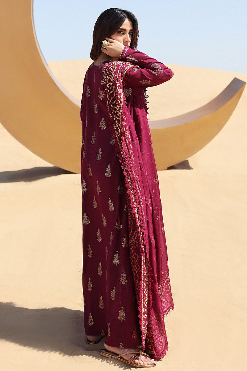 Cross Stitch | Eid Lawn 24 | CRIMSON AURA - Designer Dress with Intricate embroidery and embellishments. Shop elegent wedding dress at Maria Faisal.