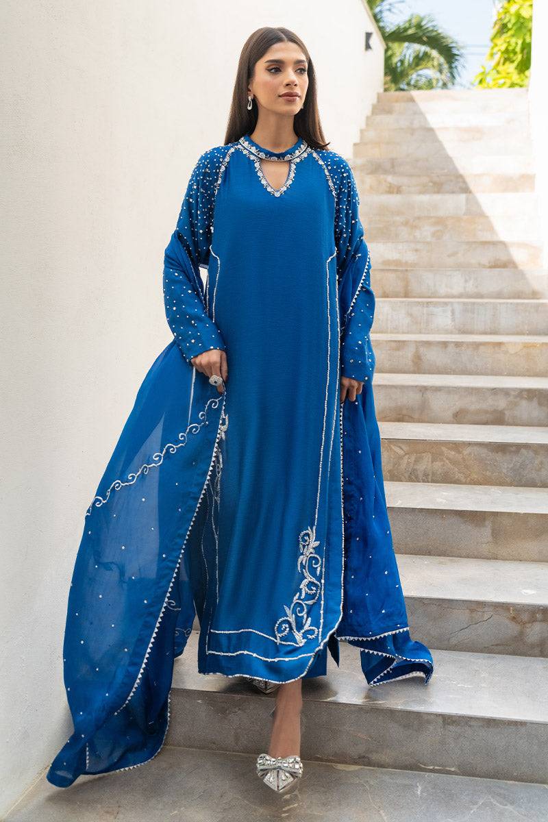 Chic Ophicial | Celenia Pret | Electric Blue by Maria Faisal - Registered Vendor of : Chic Ophicial - type : Ladies Clothes - 100% original wedding dresses