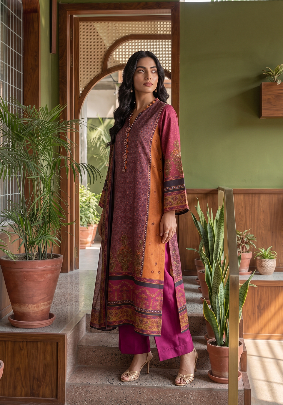 Zarqash | Silk Edit 26 | MEHRUN - Luxury Dress - available at Maria Faisal in UK and USA.