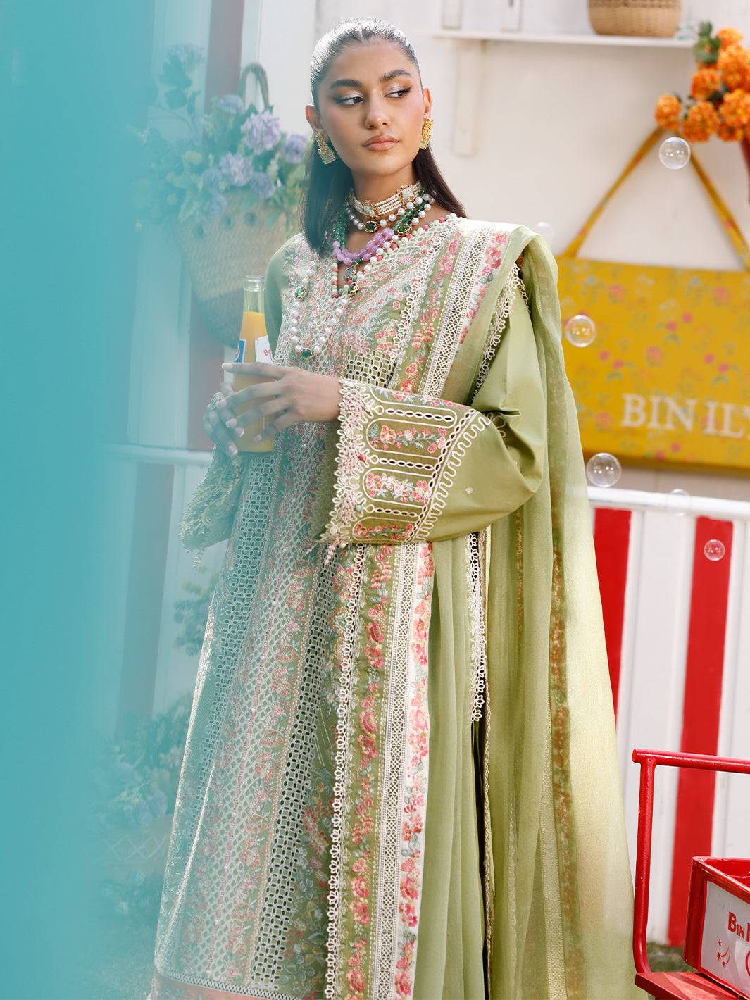 Bin Ilyas | Carnival Summer Edit 25 | 33 - A by Maria Faisal - Registered Vendor of : Bin Ilyas - type : Ladies Clothes - 100% original wedding dresses