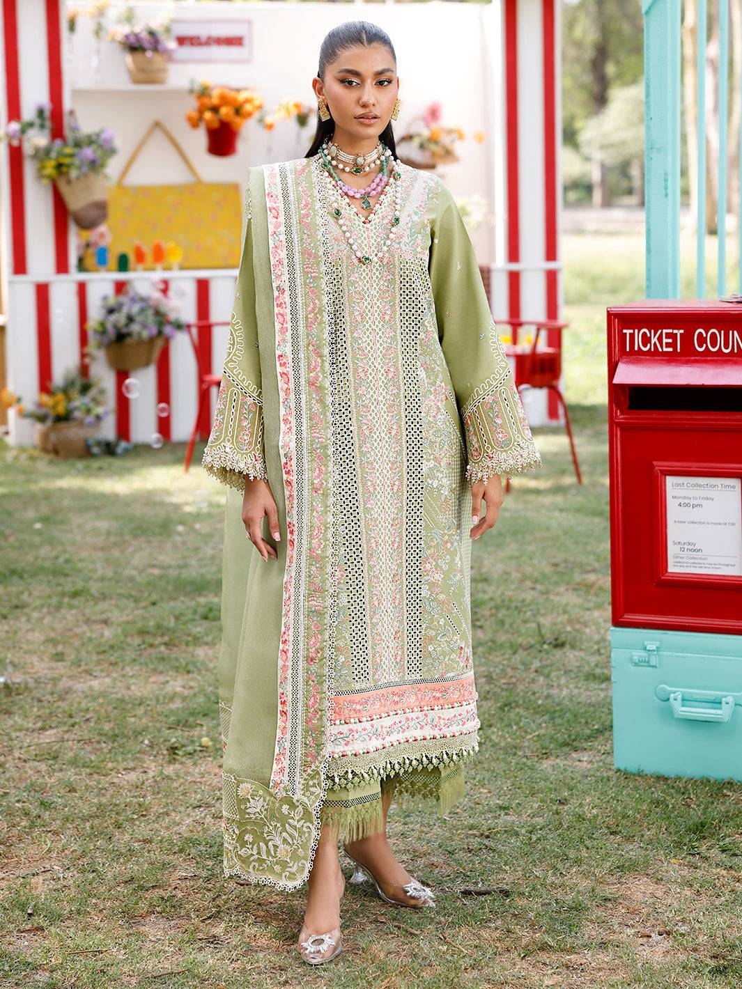 Bin Ilyas | Carnival Summer Edit 25 | 33 - A by Maria Faisal - Registered Vendor of : Bin Ilyas - type : Ladies Clothes - 100% original wedding dresses