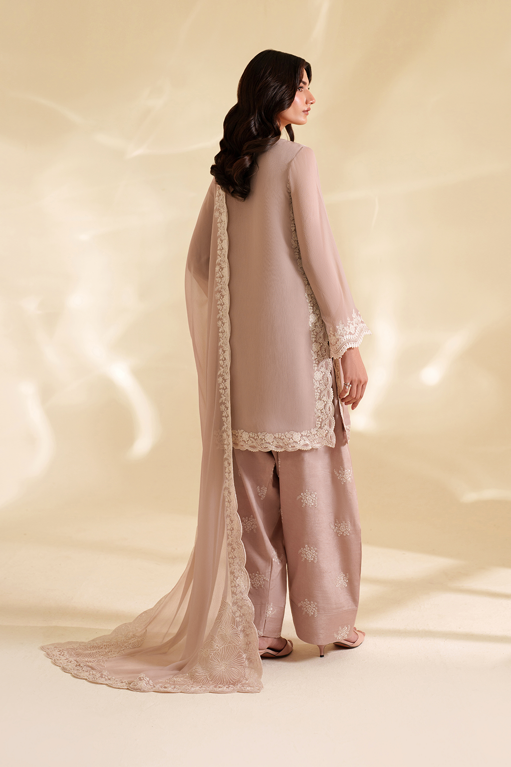 Iznik I Festive Formal I CC-79 Embroidered Chiffon - Ladies Clothes - Maria Faisal