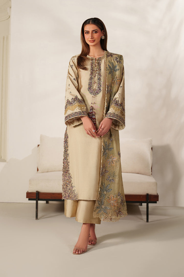 Iznik | Chinon Chiffon | UE-617 - Dress - available at Maria Faisal in UK and USA.