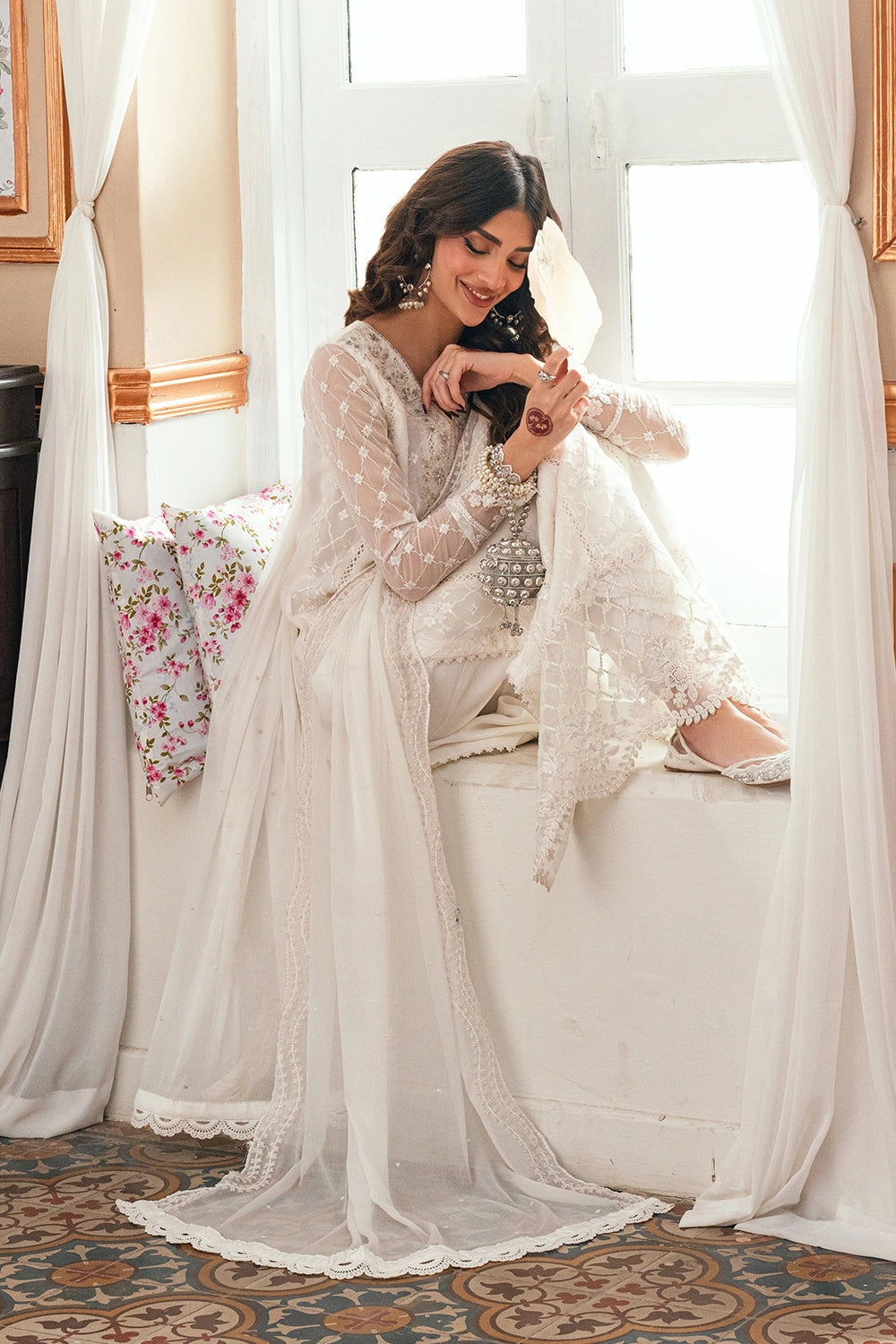 Azure | Eid Drop | Magnolia - Formal Dress - available at Maria Faisal in UK and USA.