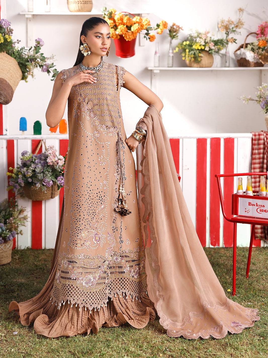 Bin Ilyas | Carnival Summer Edit 25 | 34 - A by Maria Faisal - Registered Vendor of : Bin Ilyas - type : Ladies Clothes - 100% original wedding dresses