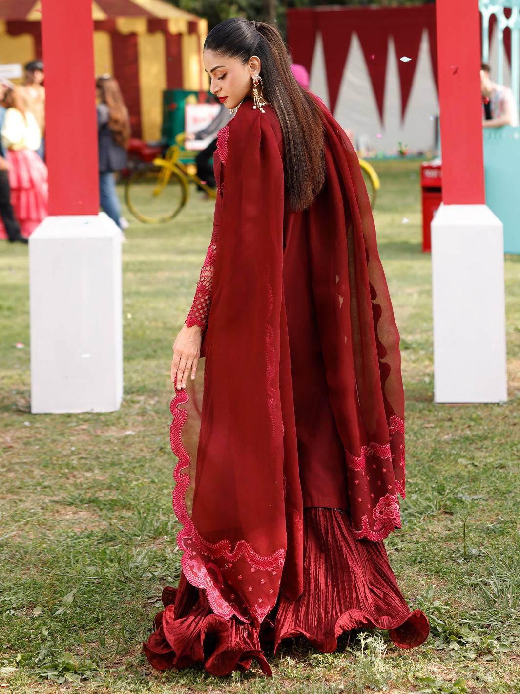 Bin Ilyas | Carnival Summer Edit 25 | 34 - B by Maria Faisal - Registered Vendor of : Bin Ilyas - type : Ladies Clothes - 100% original wedding dresses