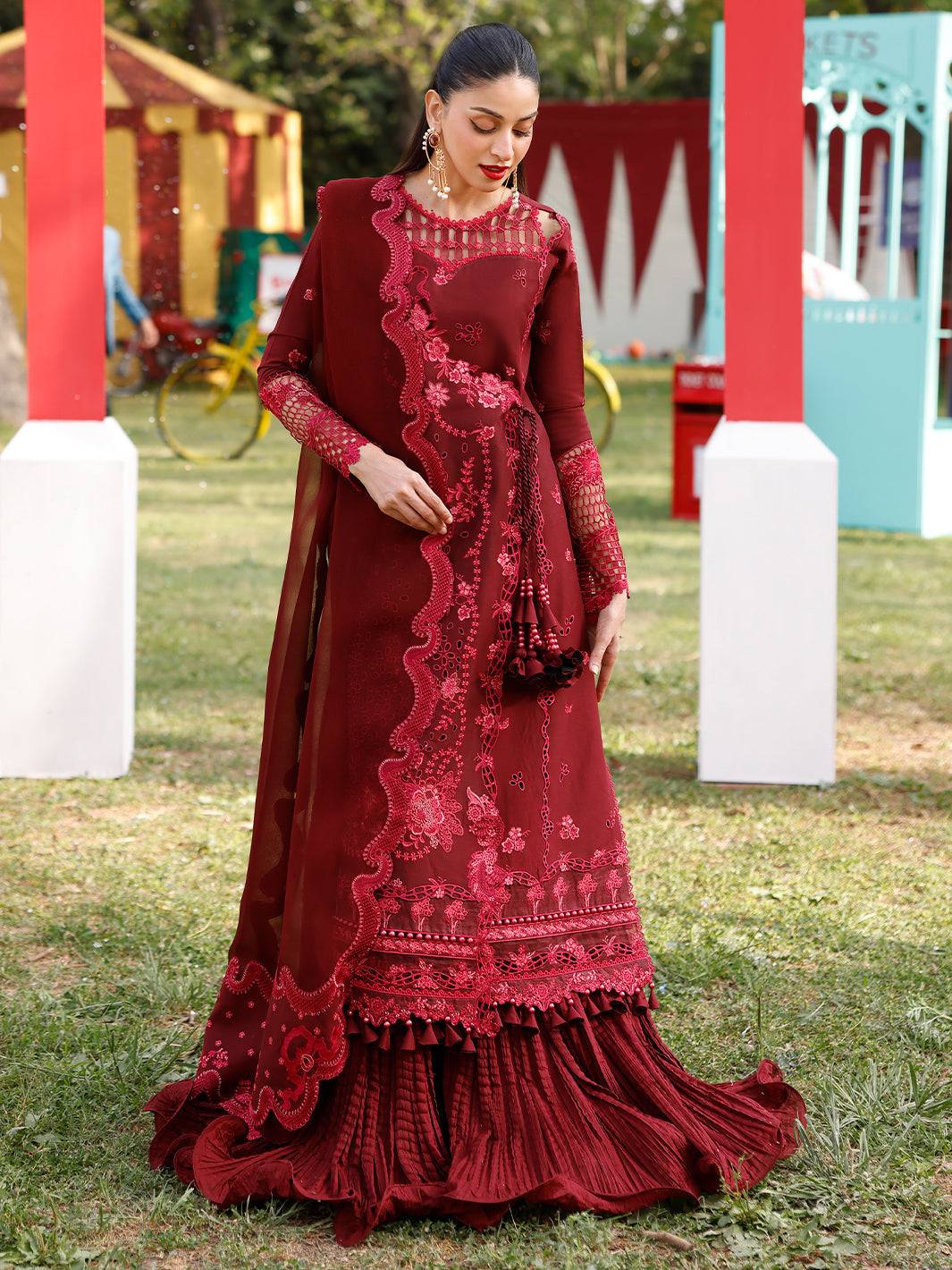 Bin Ilyas | Carnival Summer Edit 25 | 34 - B by Maria Faisal - Registered Vendor of : Bin Ilyas - type : Ladies Clothes - 100% original wedding dresses