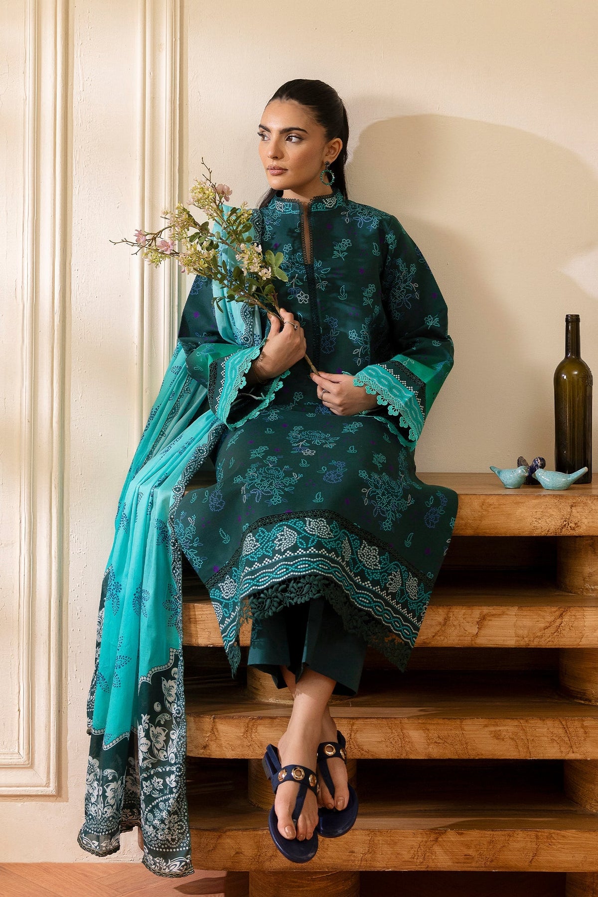 Rajbari | Nissa Exclusive Summer Prints | 05 - Casual Dress - available at Maria Faisal in UK and USA.