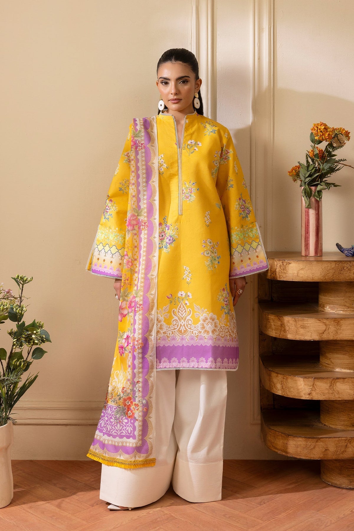 Rajbari | Nissa Exclusive Summer Prints | 01 - Casual Dress - available at Maria Faisal in UK and USA.