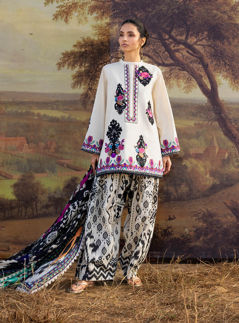Zainab Chottani | Spring Summer Lawn 26 | Nivara 17 - Luxury Dress - available at Maria Faisal in UK and USA.