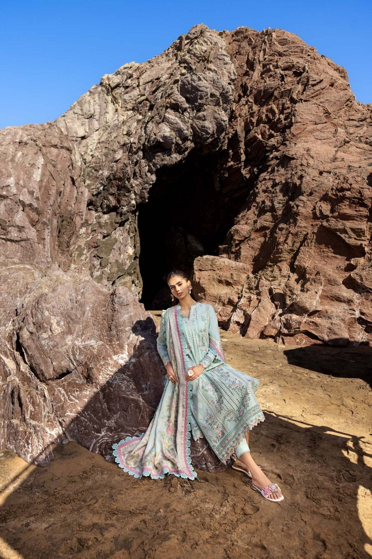 Akbar Aslam | Mare Lawn Edit 25 | Rivora by Maria Faisal - Registered Vendor of : Akbar Aslam - type : Ladies Clothes - 100% original wedding dresses
