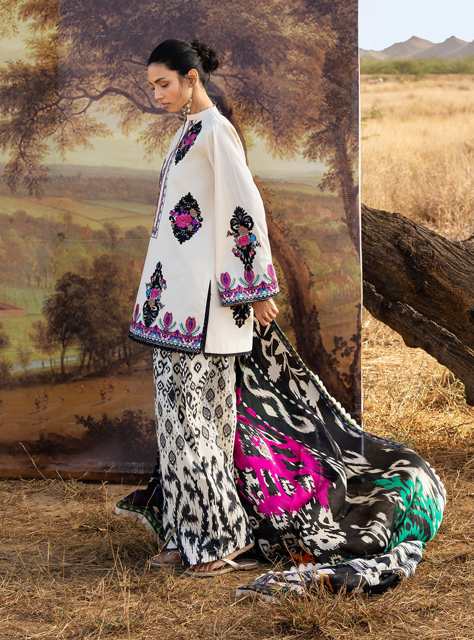 Zainab Chottani | Spring Summer Lawn 26 | Nivara 17 - Luxury Dress - available at Maria Faisal in UK and USA.