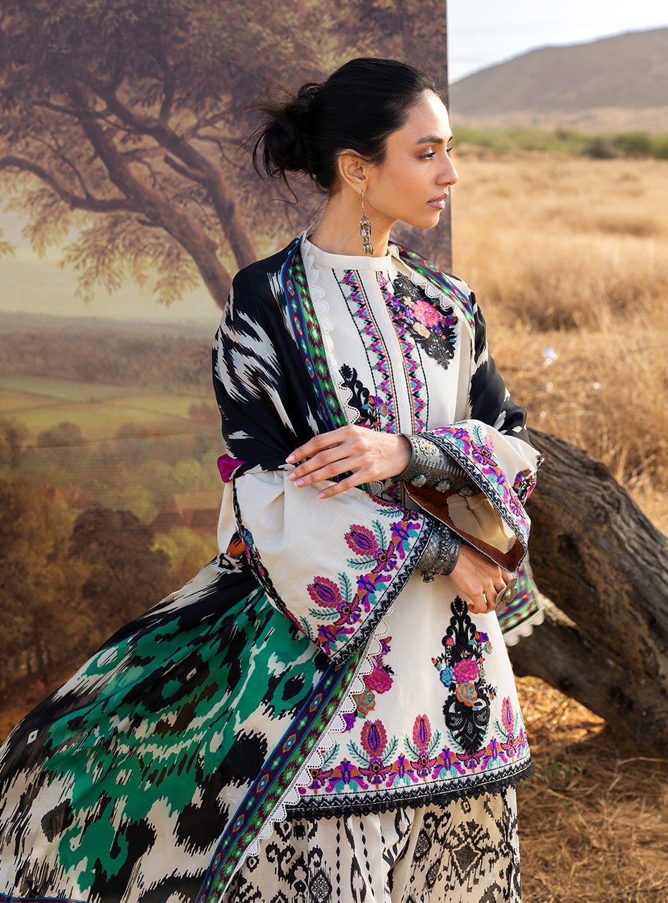 Zainab Chottani | Spring Summer Lawn 26 | Nivara 17 - Luxury Dress - available at Maria Faisal in UK and USA.