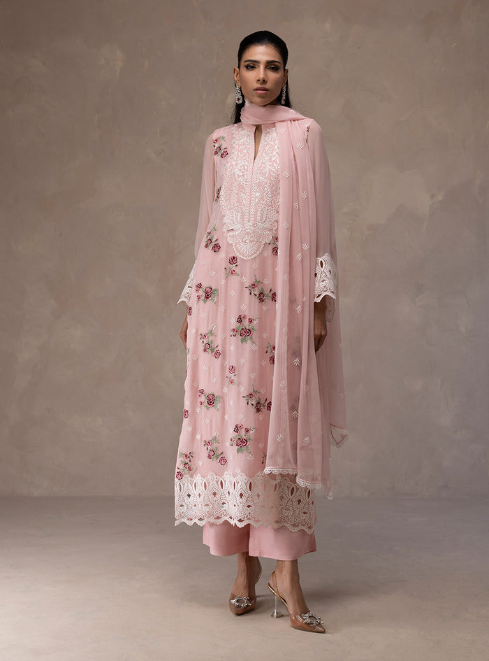 Zainab Chottani | Eid Edit 26 | Rose Luxe - Luxury Dress - available at Maria Faisal in UK and USA.