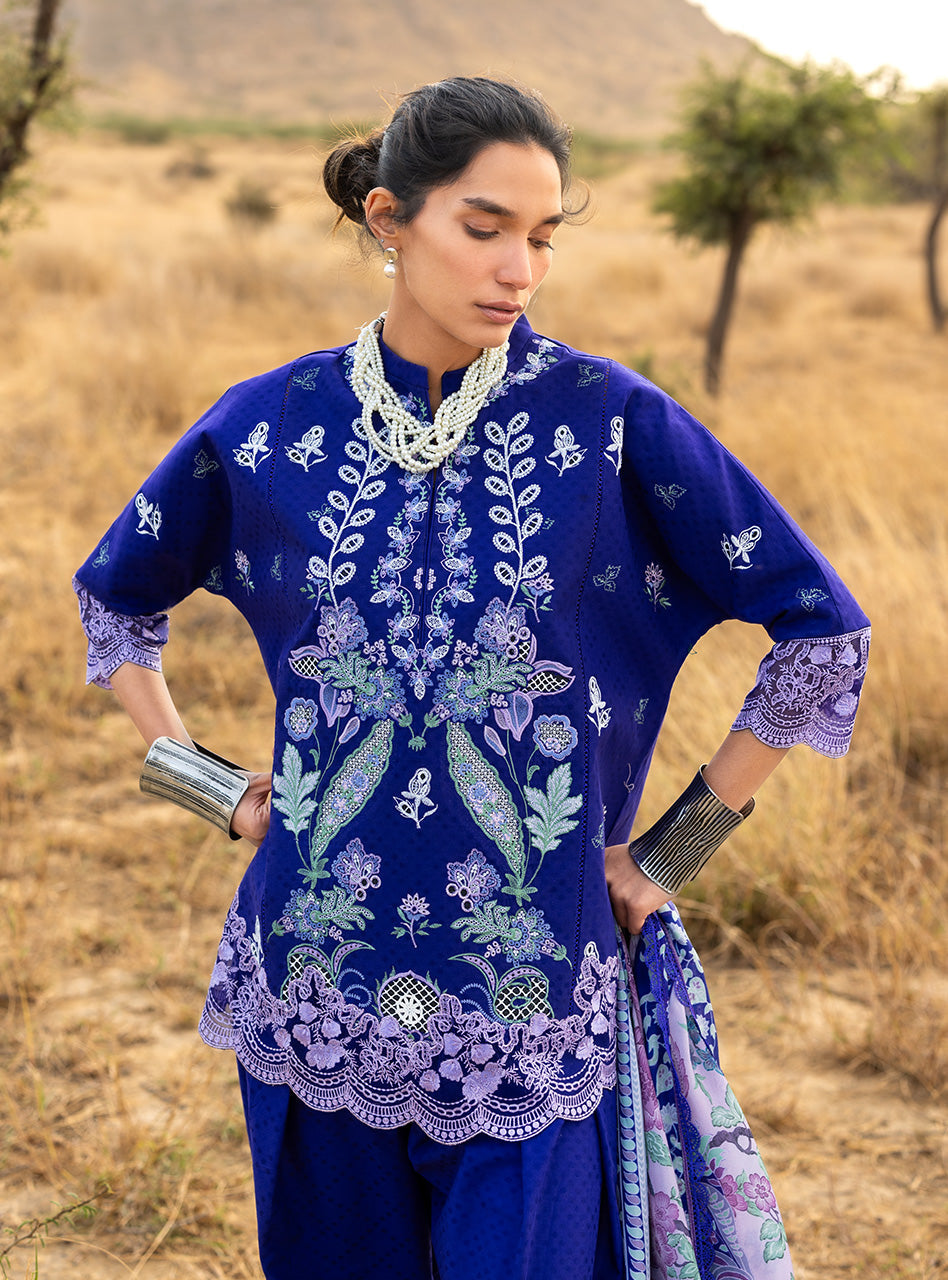 Zainab Chottani | Spring Summer Lawn 26 | Viola - Luxury Dress - available at Maria Faisal in UK and USA.