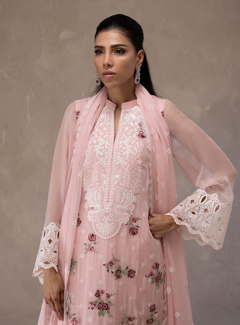 Zainab Chottani | Eid Edit 26 | Rose Luxe - Dress - available at Maria Faisal in UK and USA.