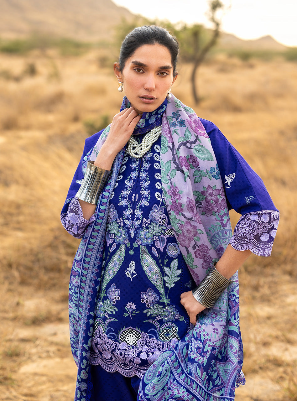 Zainab Chottani | Spring Summer Lawn 26 | Viola - Luxury Dress - available at Maria Faisal in UK and USA.