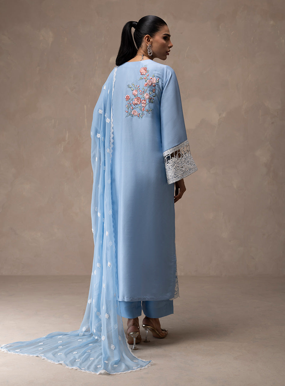 Zainab Chottani | Eid Edit 26 | Ice Flora - Dress - available at Maria Faisal in UK and USA.