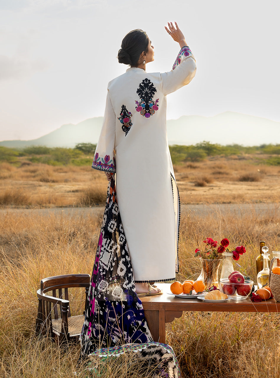 Zainab Chottani | Spring Summer Lawn 26 | Nivara 17 - Luxury Dress - available at Maria Faisal in UK and USA.
