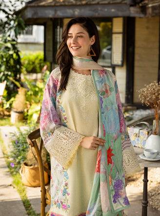 Roheenaz | Ethereal Bloom Lawn 25 | Velora by Maria Faisal - Registered Vendor of : Roheenaz - type : Ladies Clothes - 100% original wedding dresses