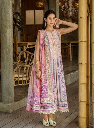 Roheenaz | Ethereal Bloom Lawn 25 | Eloria by Maria Faisal - Registered Vendor of : Roheenaz - type : Ladies Clothes - 100% original wedding dresses
