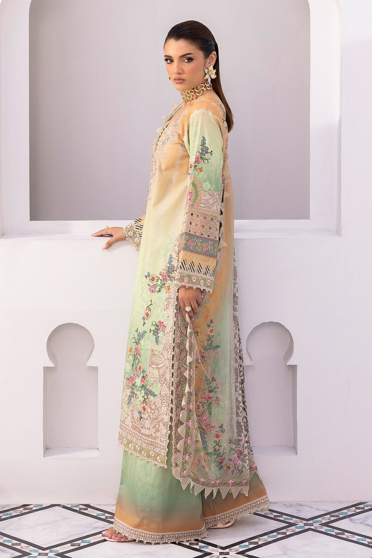 Charizma | Rang e Bahar | CRB6-22 - Luxury Dress - available at Maria Faisal in UK and USA.
