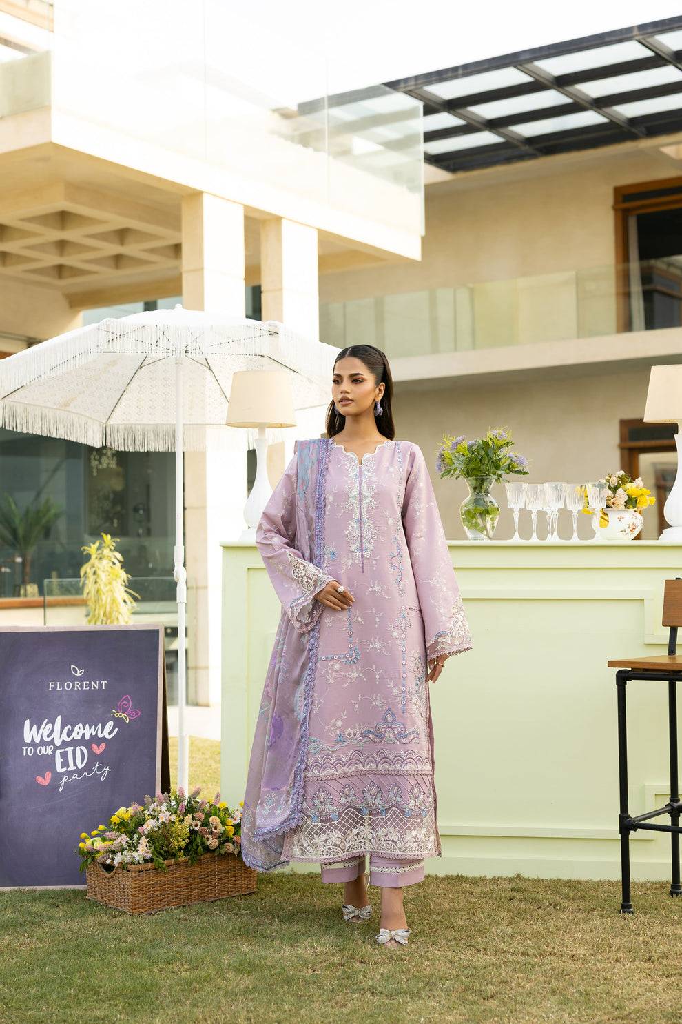 Florent | Eid Collection |FEF - 8A by Maria Faisal - Registered Vendor of : Florent - type : Ladies Clothes - 100% original wedding dresses