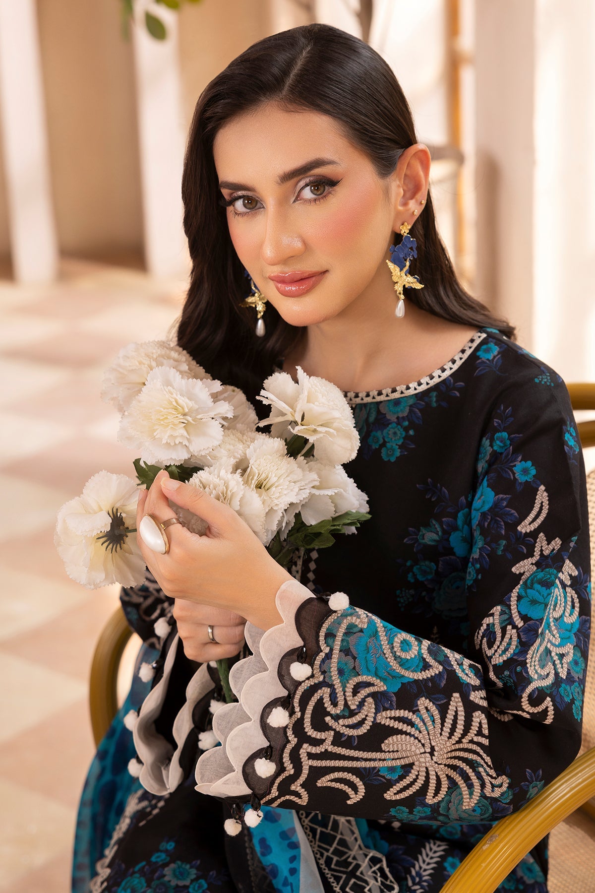 Charizma | Infinity Lawn | 3-PC UNSTITCHED EMBROIDERED LAWN COLLECTION IN6-06 - Luxury Dress - available at Maria Faisal in UK and USA.
