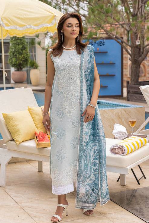 Saad Shaikh | Lawn 25 | Aqua - Fizzora by Maria Faisal - Registered Vendor of : Saad Shaikh - type : Ladies Clothes - 100% original wedding dresses