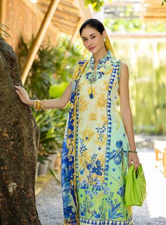 Roheenaz | Ethereal Bloom Lawn 25 | Celora by Maria Faisal - Registered Vendor of : Roheenaz - type : Ladies Clothes - 100% original wedding dresses