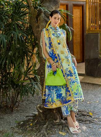 Roheenaz | Ethereal Bloom Lawn 25 | Celora by Maria Faisal - Registered Vendor of : Roheenaz - type : Ladies Clothes - 100% original wedding dresses
