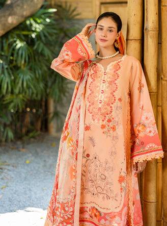 Roheenaz | Ethereal Bloom Lawn 25 | Zaria by Maria Faisal - Registered Vendor of : Roheenaz - type : Ladies Clothes - 100% original wedding dresses