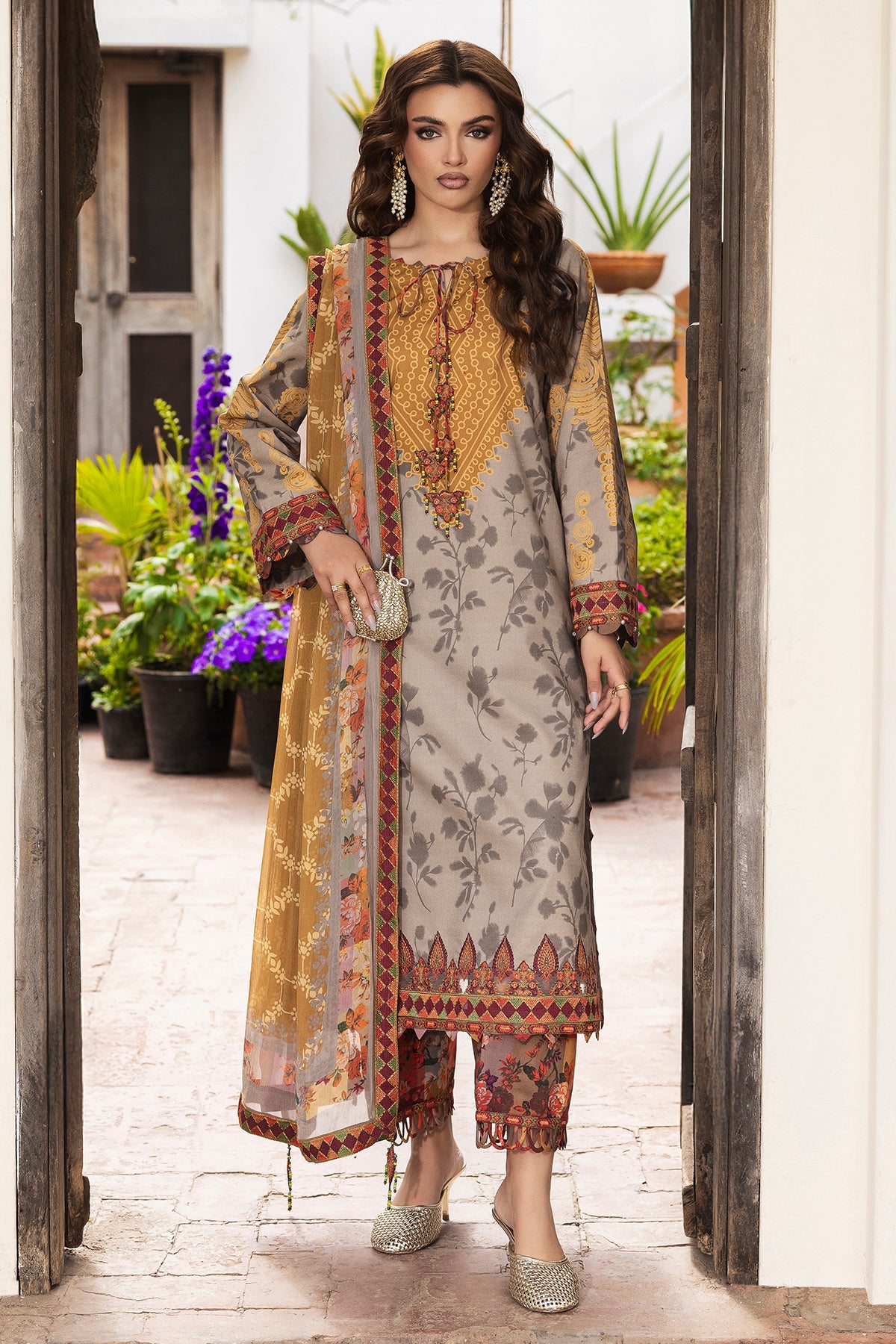 Charizma | Andaaz Lawn 26 | CAD6-02 - Luxury Dress - available at Maria Faisal in UK and USA.