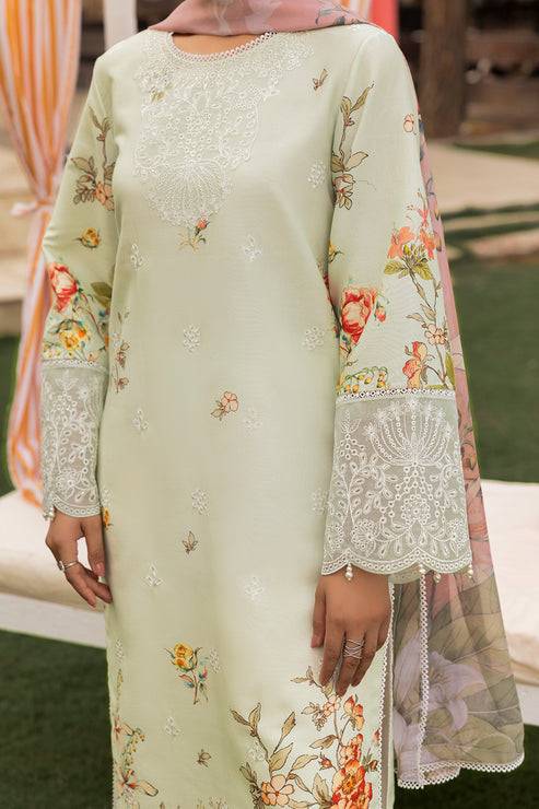 Saad Shaikh | Lawn 25 | Pista - Floral Mirage by Maria Faisal - Registered Vendor of : Saad Shaikh - type : Ladies Clothes - 100% original wedding dresses
