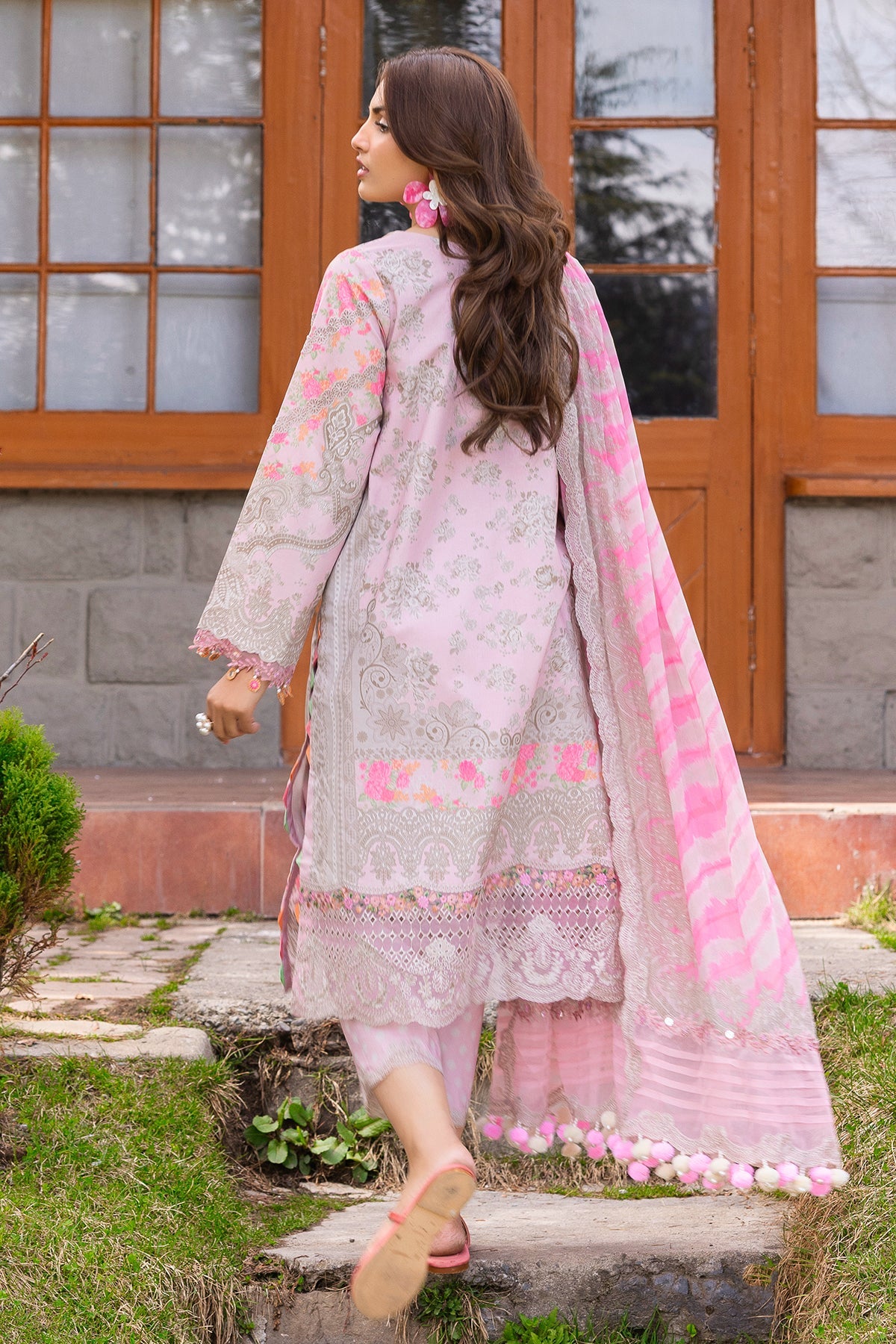 Charizma | Festive Edit | CRB6-12P - Luxury Dress - available at Maria Faisal in UK and USA.