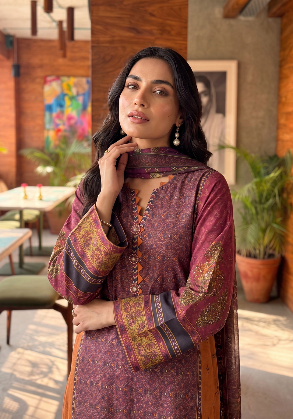 Zarqash | Silk Edit 26 | MEHRUN - Luxury Dress - available at Maria Faisal in UK and USA.