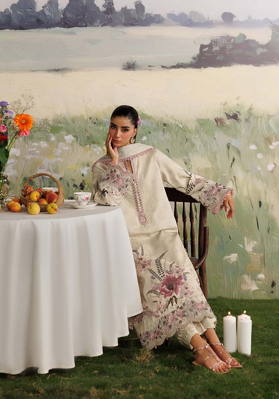 Zarqash | RimJhim The Moonsoon Edit 26 | MEHRAAB-E-GUL ZQ003 - Casual Dress - available at Maria Faisal in UK and USA.