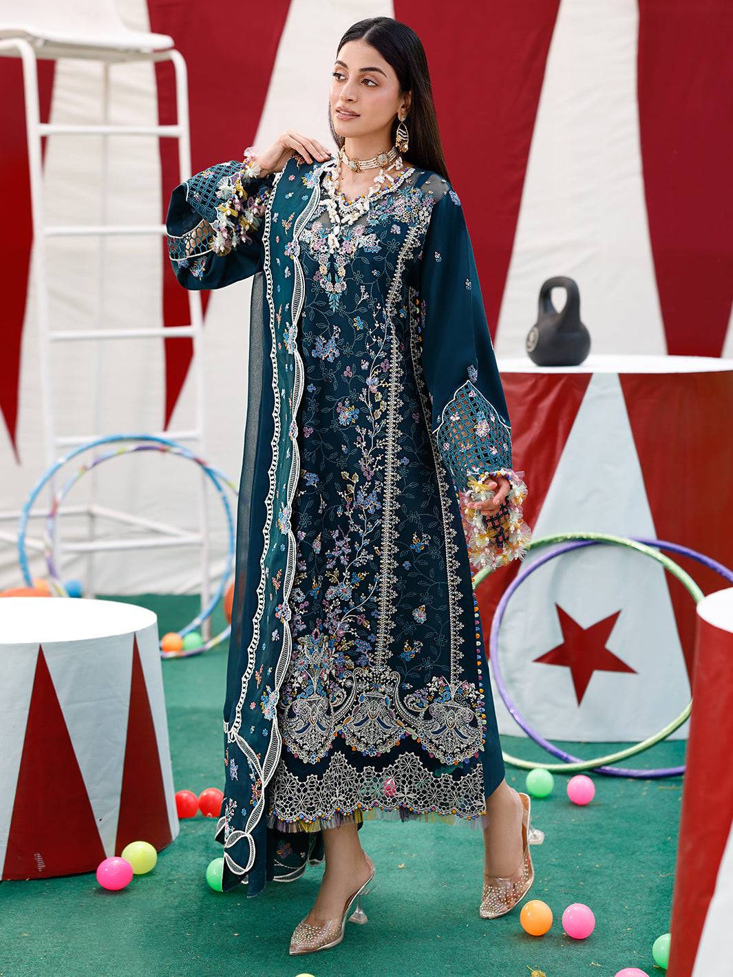 Bin Ilyas | Carnival Summer Edit 25 | 35 - A by Maria Faisal - Registered Vendor of : Bin Ilyas - type : Ladies Clothes - 100% original wedding dresses