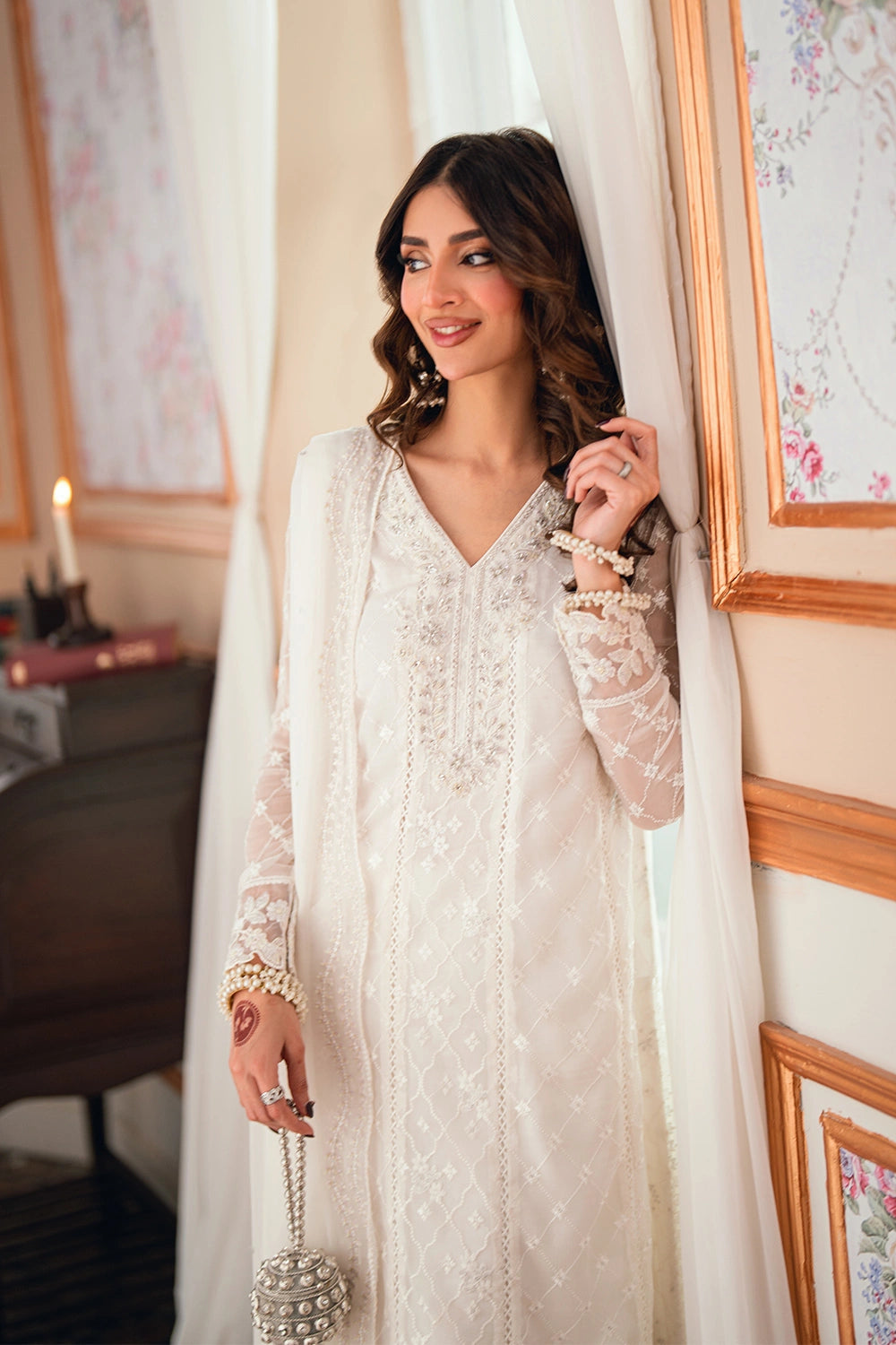 Azure | Eid Drop | Magnolia - Formal Dress - available at Maria Faisal in UK and USA.