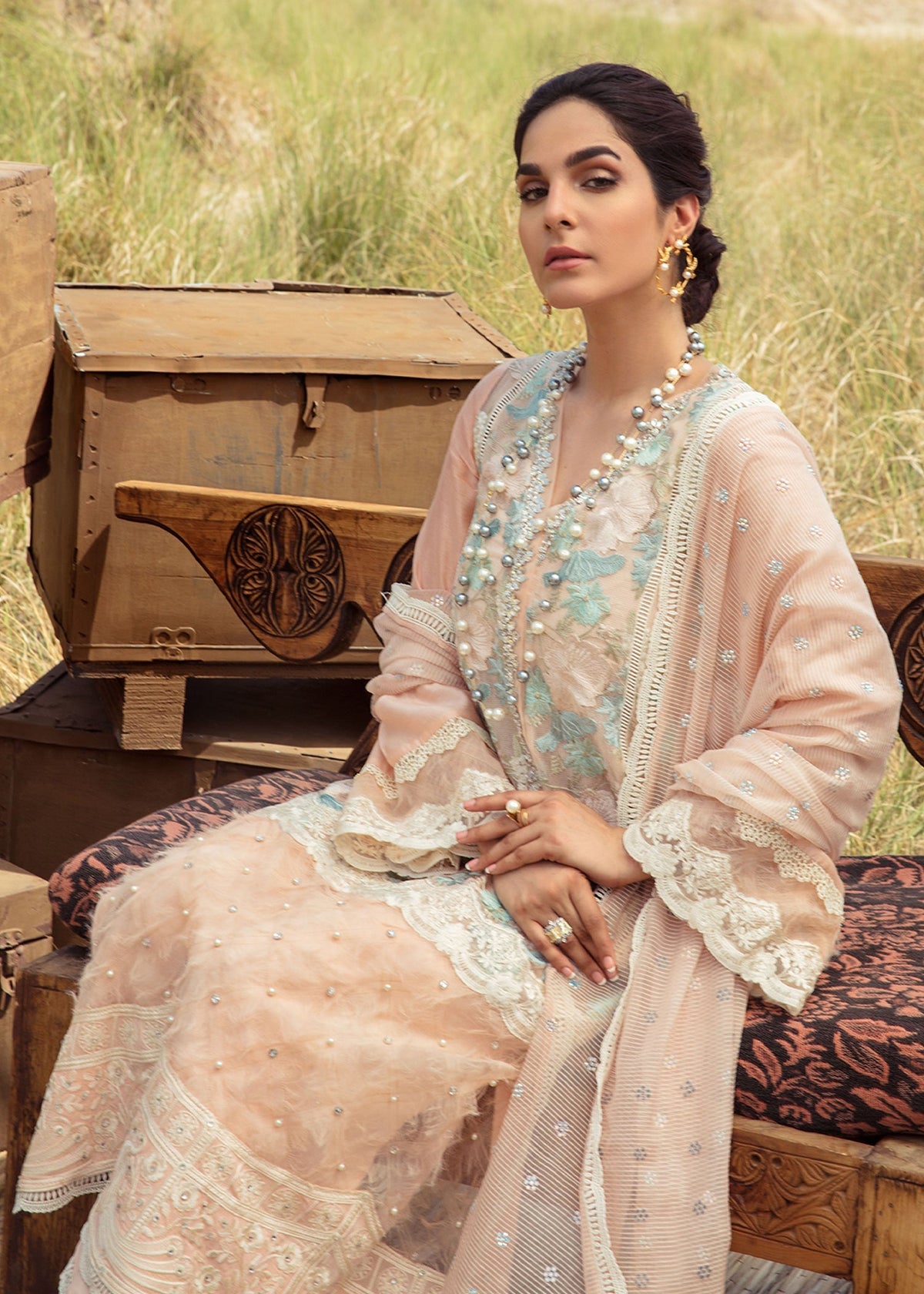 Saira Shakira | Luxury Pret | Peach Sandstone