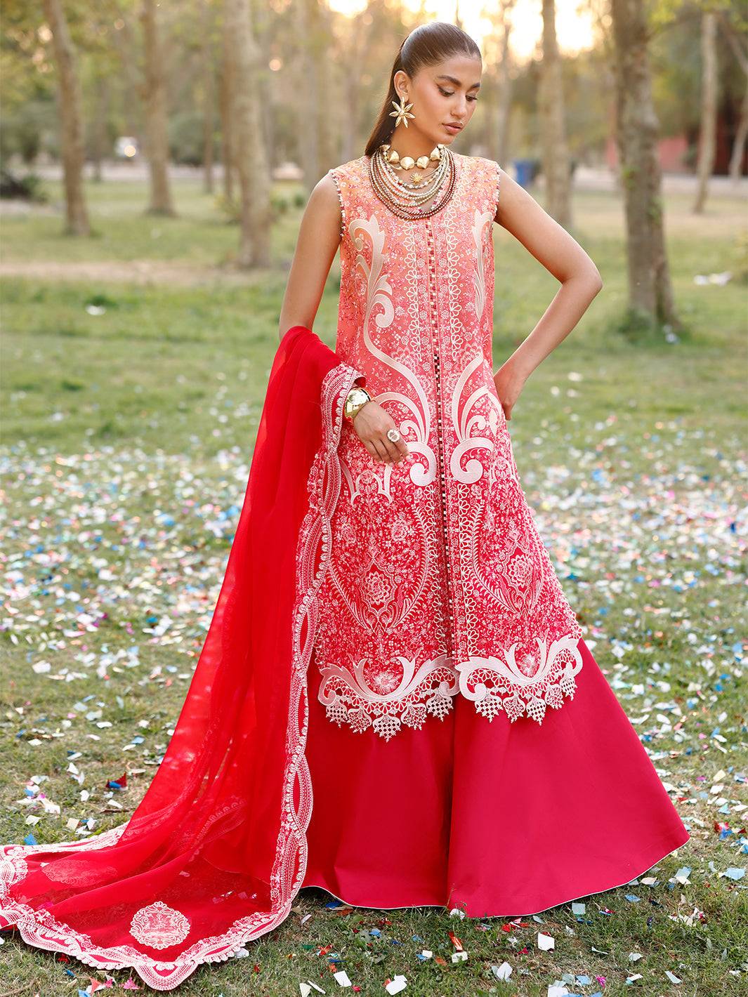 Bin Ilyas | Carnival Summer Edit 25 | 36 - B by Maria Faisal - Registered Vendor of : Bin Ilyas - type : Ladies Clothes - 100% original wedding dresses