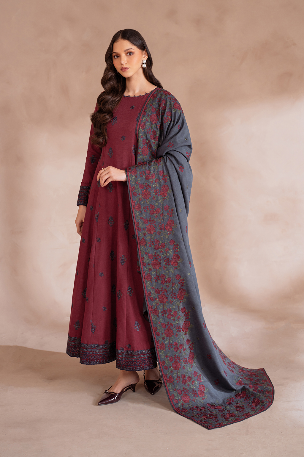 Iznik | Exclusive Winter | UE-372 - Ladies Clothes - Maria Faisal
