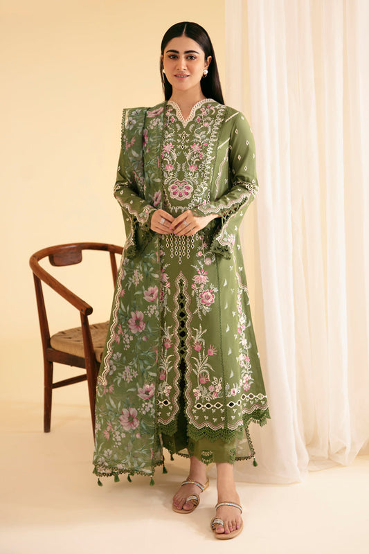Qalamkar | Qlinekari Luxury Lawn | SQ-14 SEMAL - Designer Dress with Intricate embroidery and embellishments. Shop elegent wedding dress at Maria Faisal.